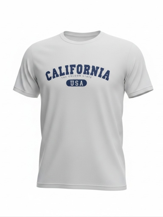 ALL ACCESS Tops - Access - NWOT, White Cotton "California" Unisex Tee Shirt, Short Sleeves, Large